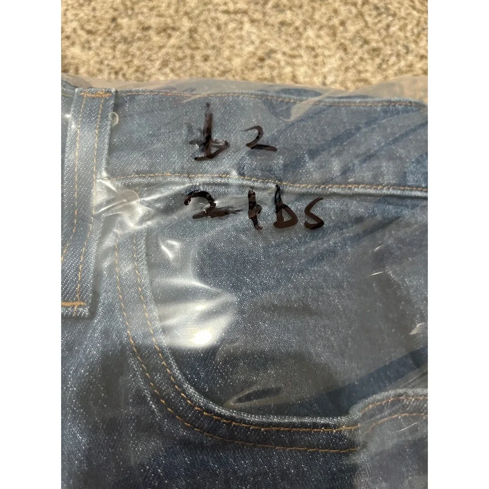 Madewell Mens Vintage Straight Jeans Blue Denim Button Fly 36x32